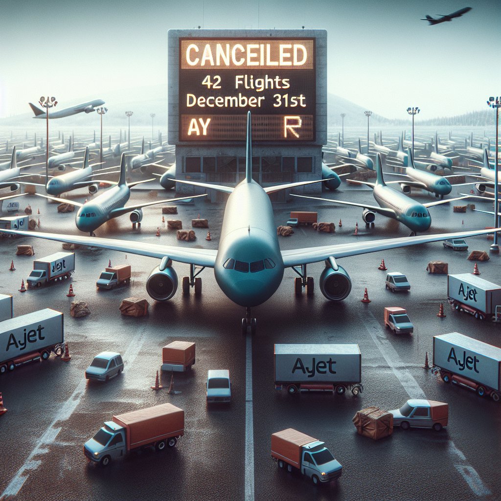 AJet, 31 Aralık’ta 42 seferini iptal etti