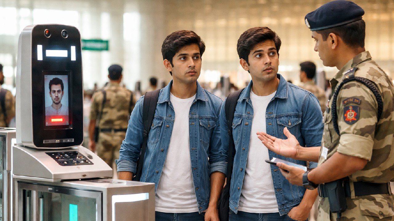 Mumbai Havalimanı’nda Yüz Tanıma Krizi: İkiz Kardeşler Girişte Bekleti