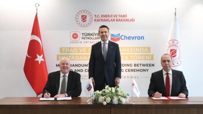 TPAO ile Chevron arasında doğal gaz ve enerji alanlarında mutabak