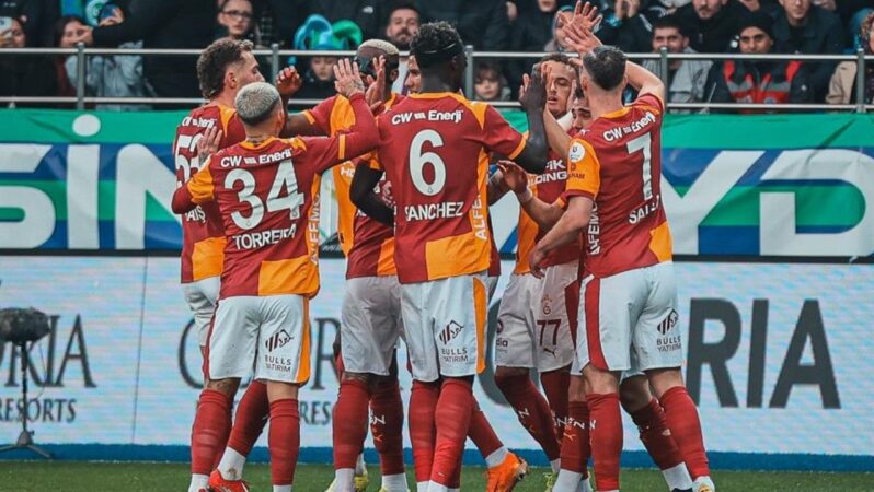 Galatasaray, Rize deplasmanını rahat geçti