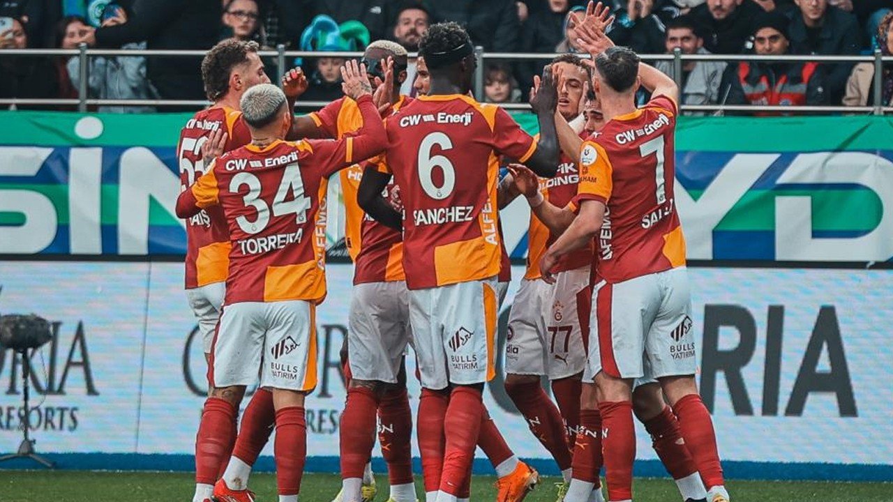 Galatasaray, Rize deplasmanını rahat geçti
