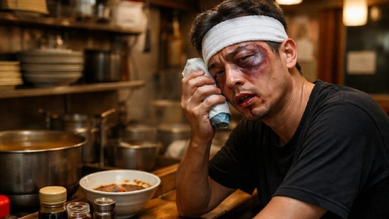 Restoran müdürü kendini yumrukladı, “Soyuldum” diye polise gitti