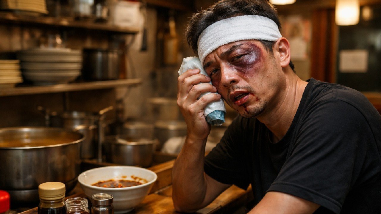 Restoran müdürü kendini yumrukladı, “Soyuldum” diye polise gitti