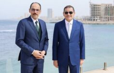 MİT Başkanı Kalın, Libya Başbakanı Dibeybe ile görüştü