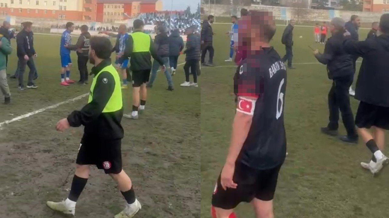 Maç sonu ortalık savaş alanına döndü: Futbolcular kanlar içinde k