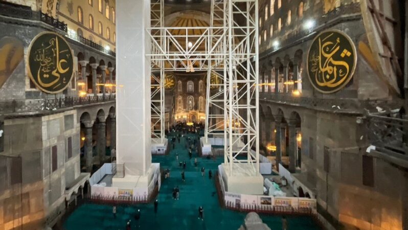Ayasofya’da kritik restorasyon aşaması tamamlandı: Ramazan öncesi