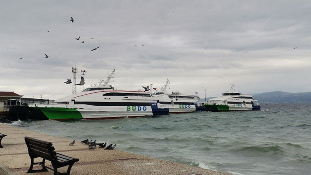 Deniz ulaşımına hava engeli: BUDO’nun bazı seferleri iptal edildi