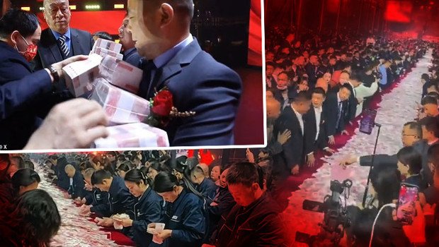 Ziyafet masasında 26 milyon dolarlık ikramiye: Çinli firmanın çal